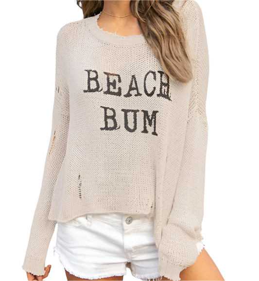 BEACH BUM COTTON CREW