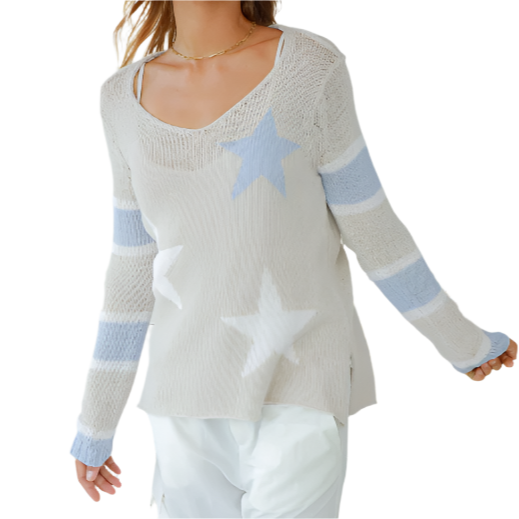 QUINN STRIPE V COTTON