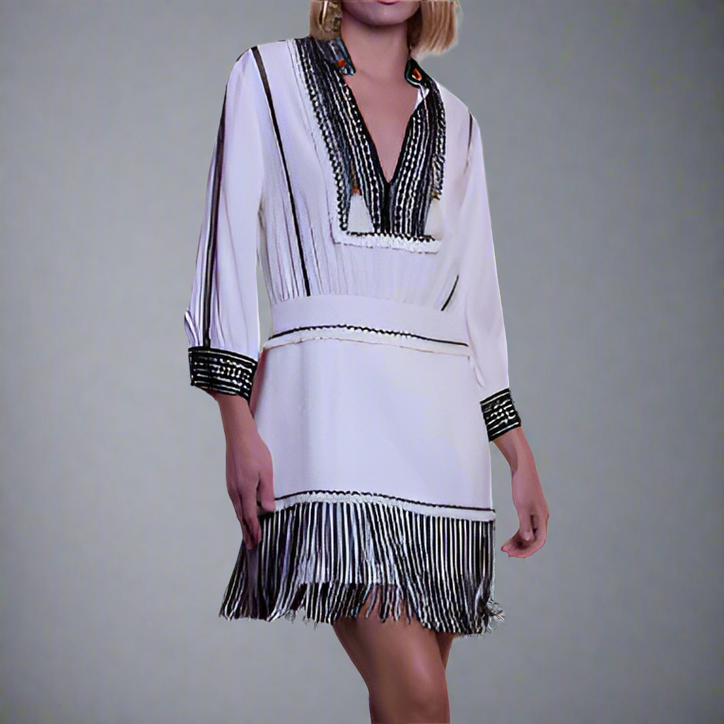 DRESS WITH FRINGES