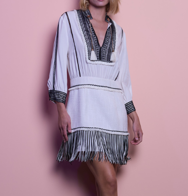 DRESS WITH FRINGES
