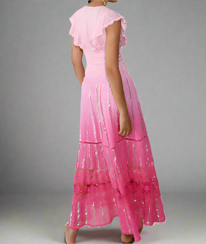 MARIE SLEEVES LONG DRESS