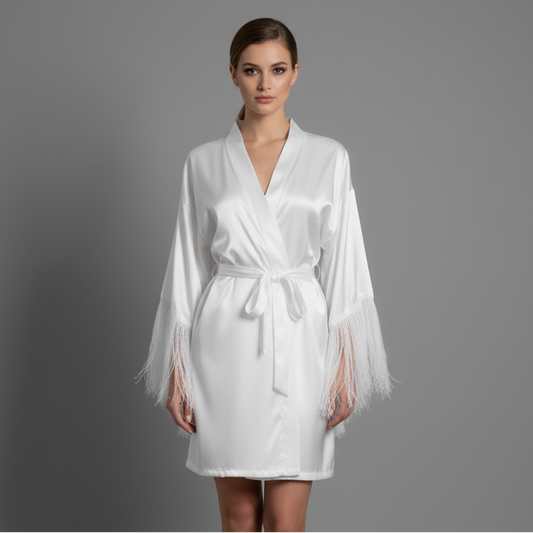 ROBE WITH FRINGE