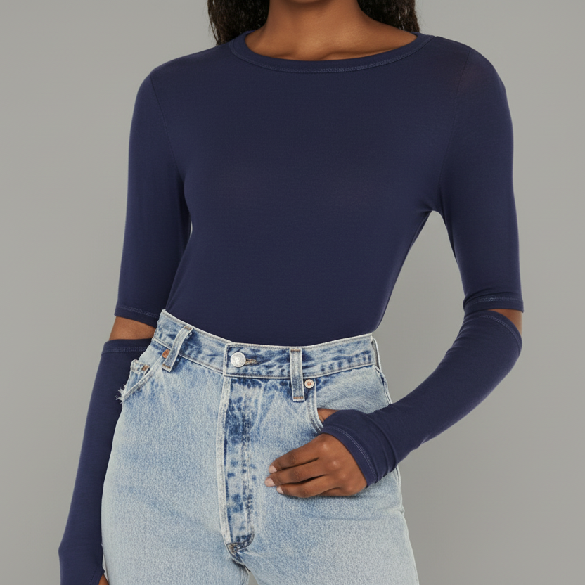 SOLOMON ELBOW SLIT TEE