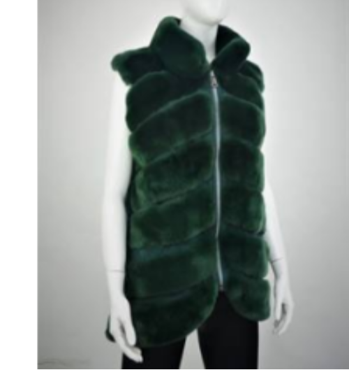 GREEN RABBIT VEST- SML