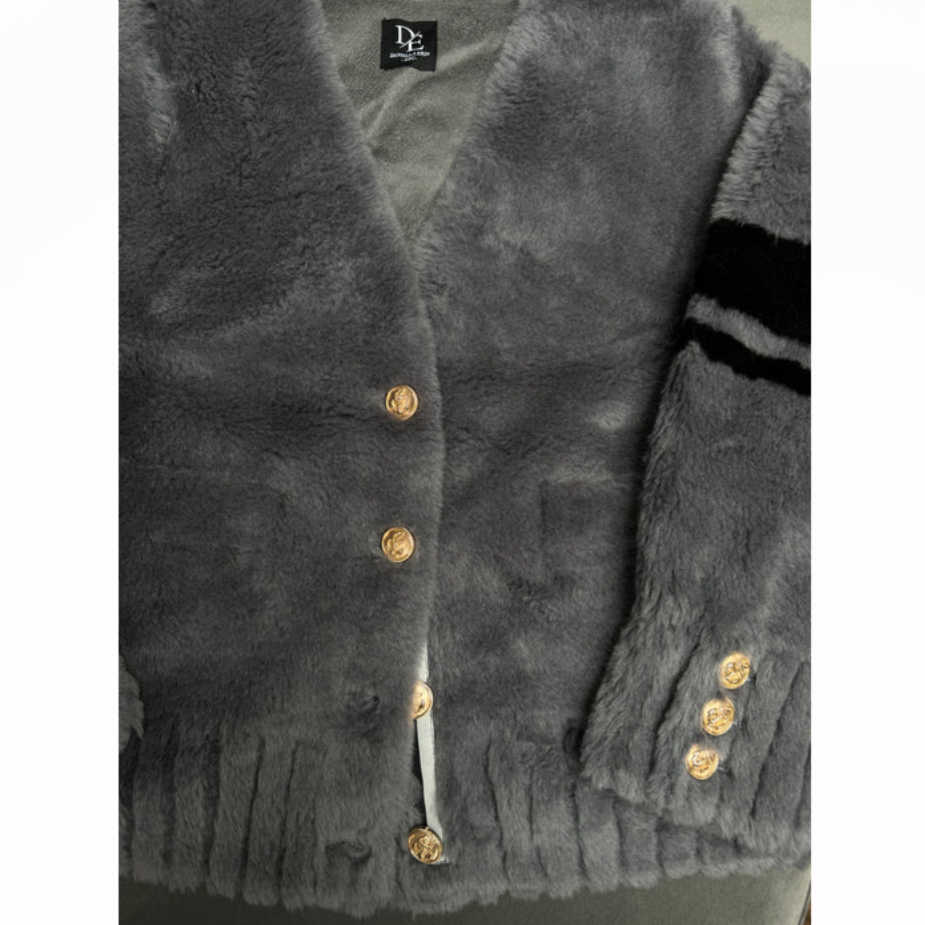 SHEARLING VARSITY JACKET