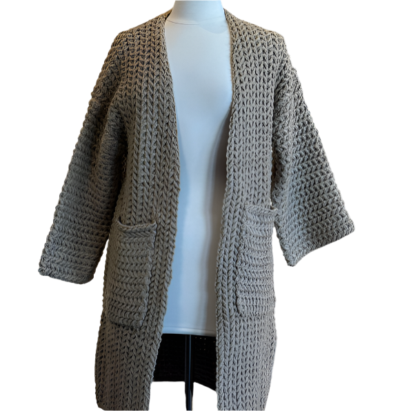 NULI CABLE KNIT CARDIGAN