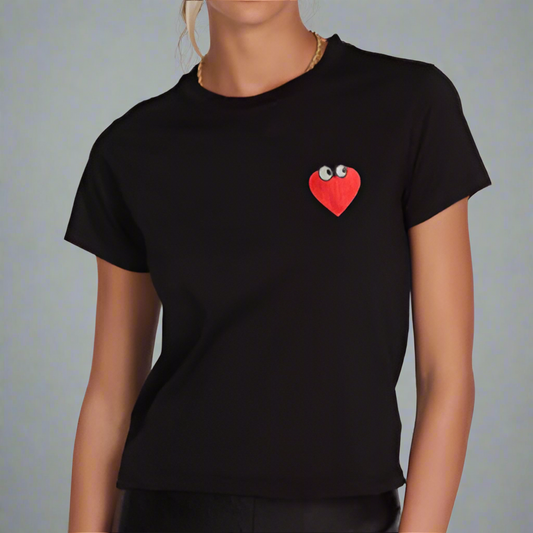 URSULA- HEART FACE PATCH SHIRT