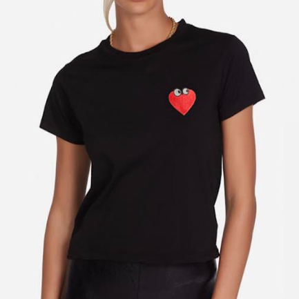 URSULA- HEART FACE PATCH SHIRT