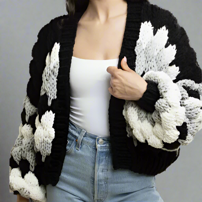 CAMILA CROPPED KNIT CARDIGAN
