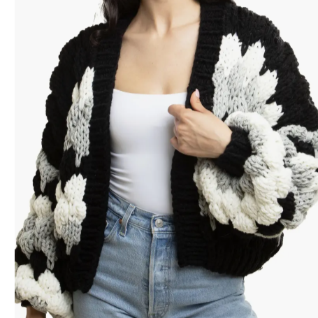 CAMILA CROPPED KNIT CARDIGAN