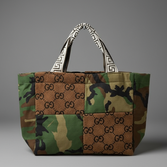 BROWN CAMO TOTE