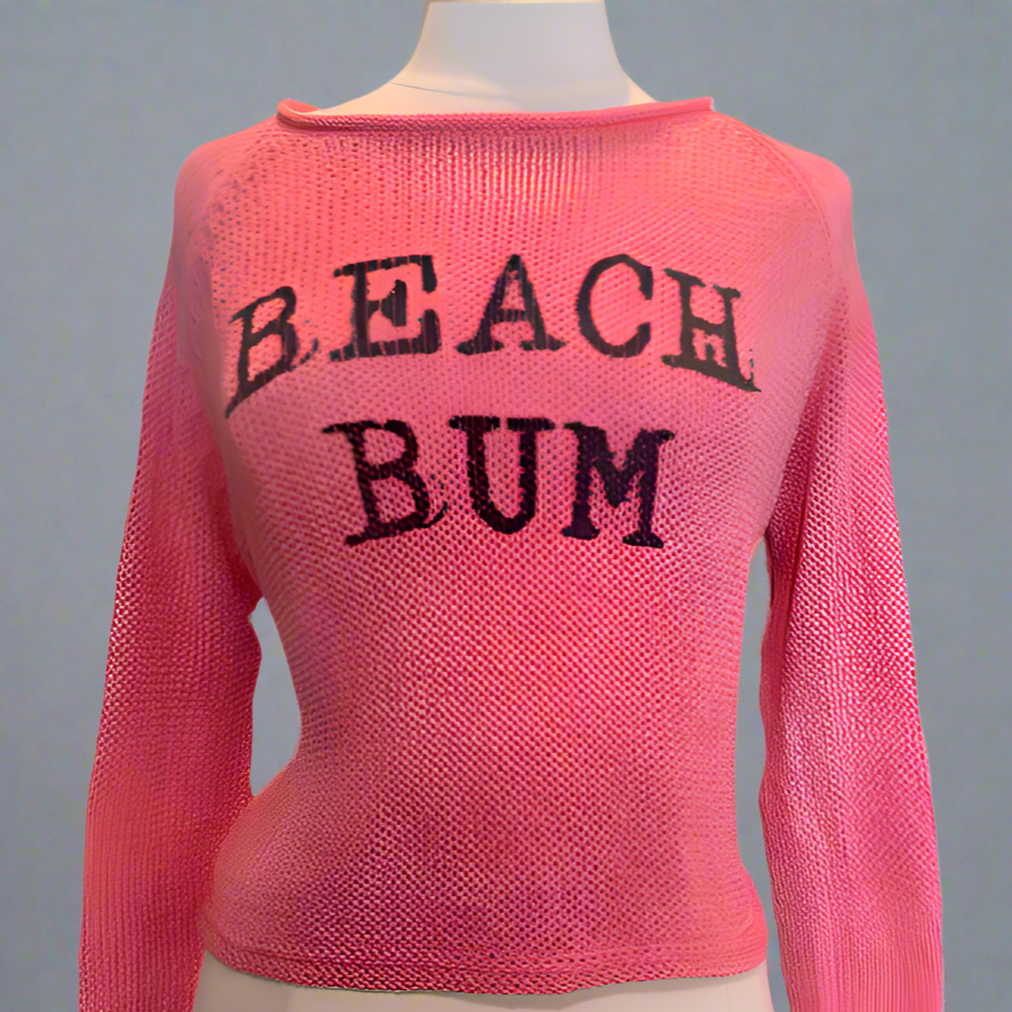 BEACH BUM CROPPED SWEATER