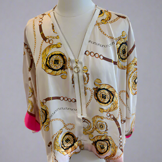BEIGE CUBA BLOUSE