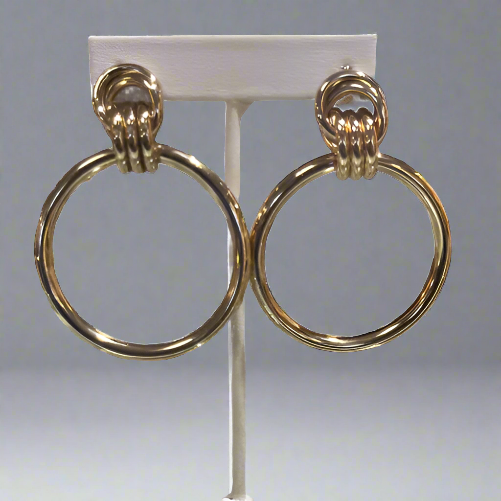 HOOP AND RING EARRINGS