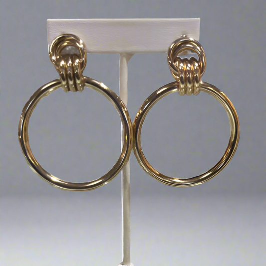 HOOP AND RING EARRINGS
