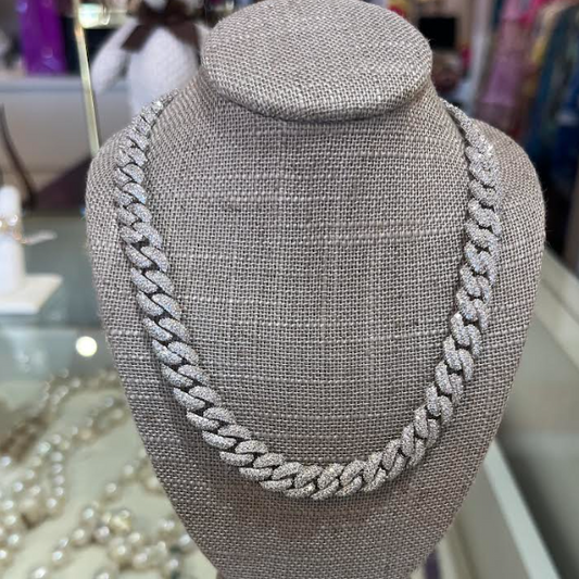 CUBAN CZ LINK NECKLACE