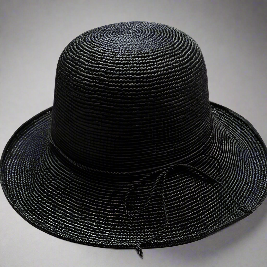 ANNIE STRAW PLAIN BUCKET HAT