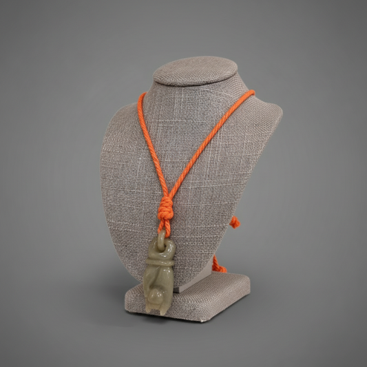 JADE CARVED CORD NECKLACE