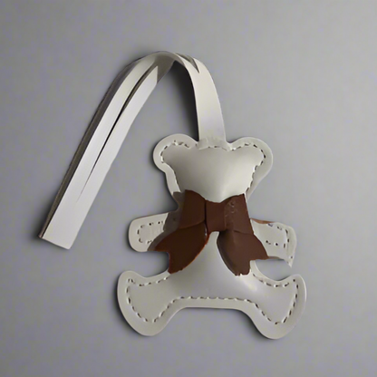 LEATHER BEAR KEYCHAIN