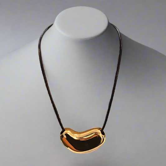 BIG GOLD HEART PENDANT