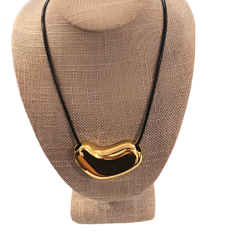 BIG GOLD HEART PENDANT