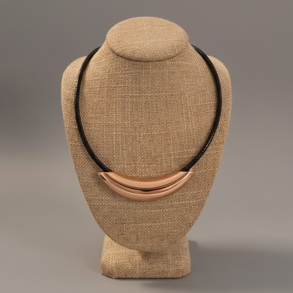 SILVER TUBE NECKLACE