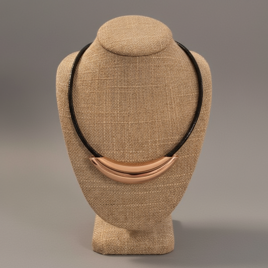 SILVER TUBE NECKLACE