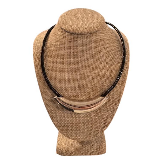 SILVER TUBE NECKLACE