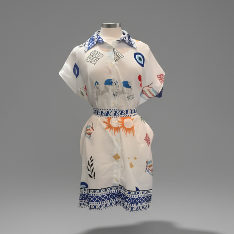 SHORT EVIL EYE DRESS