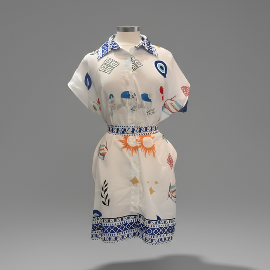 SHORT EVIL EYE DRESS