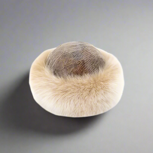 BLUSH FOX FUR HAT