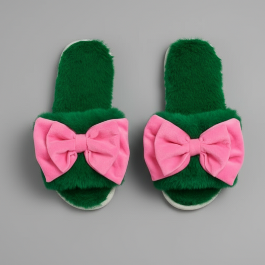 GREEN NOELLE SLIPPERS