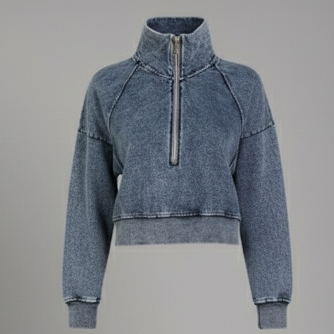 RAGLAN HALF ZIP PULLOVER