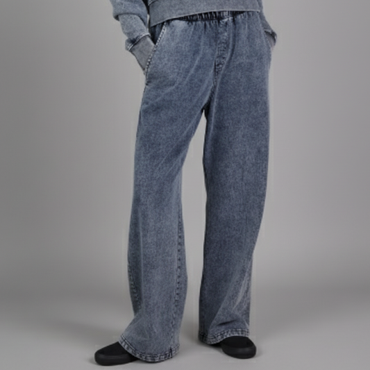 WIDE LEG FLY FRONT PANT