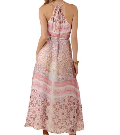 BRIELLA HALTER MAXI DRESS