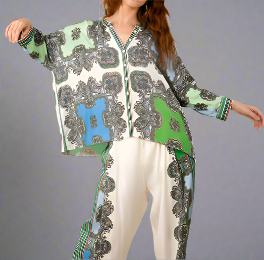 AVIANNA SCARF SHIRT