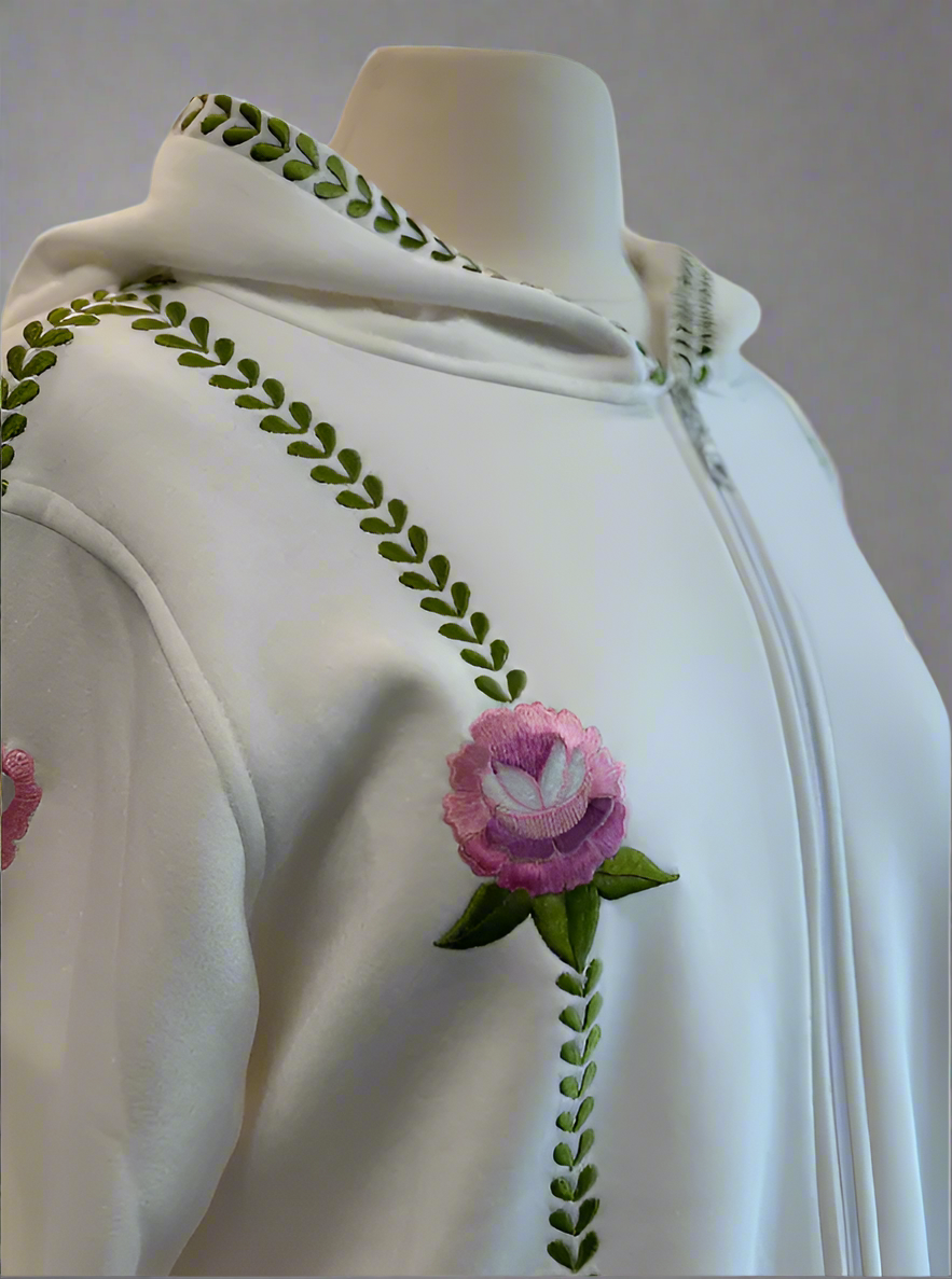 FLOWER HOODIE ZIPPER