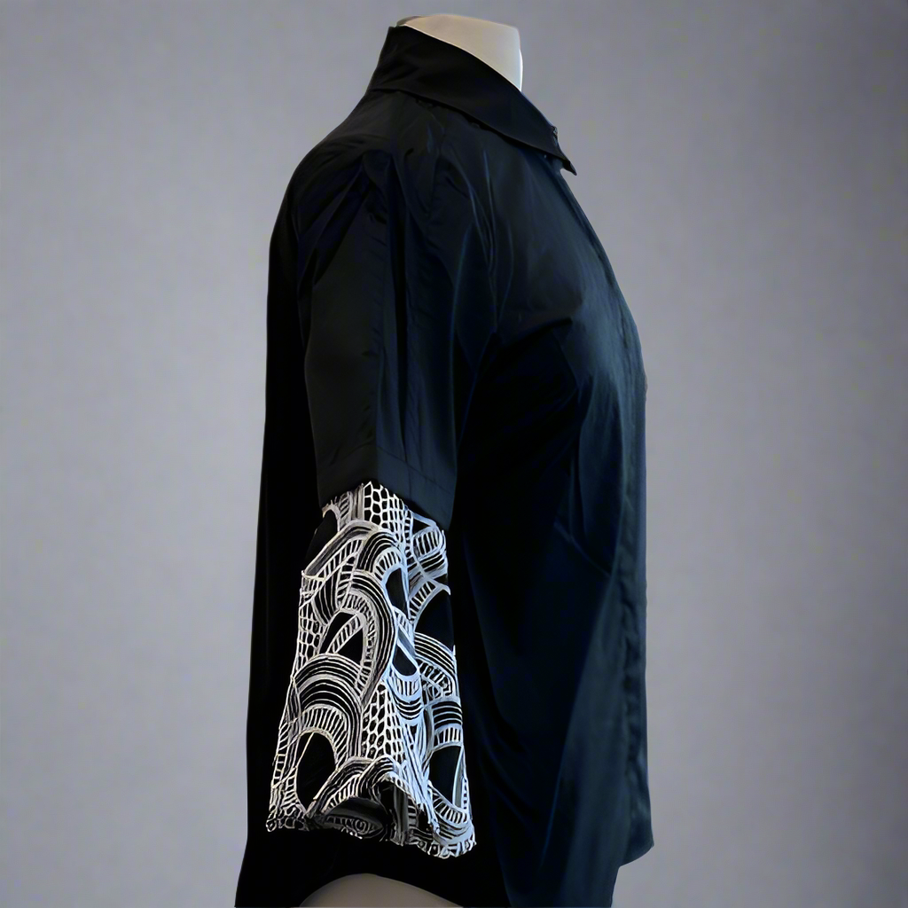 LACE RAVEL BUTTON UP