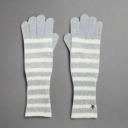 KNIT GLOVES WITH SEQUINS