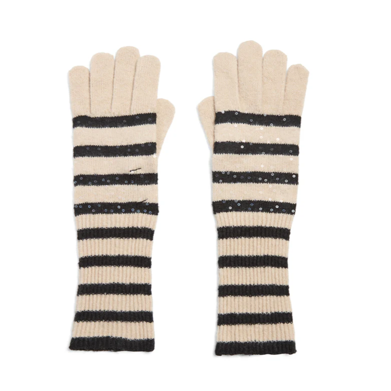 KNIT GLOVES WITH SEQUINS