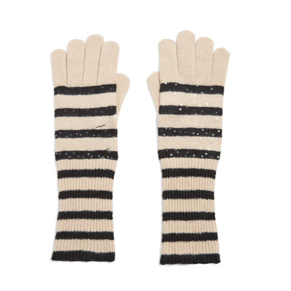 KNIT GLOVES WITH SEQUINS