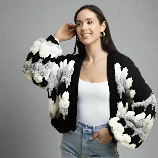 CAMILA CROPPED KNIT CARDIGAN