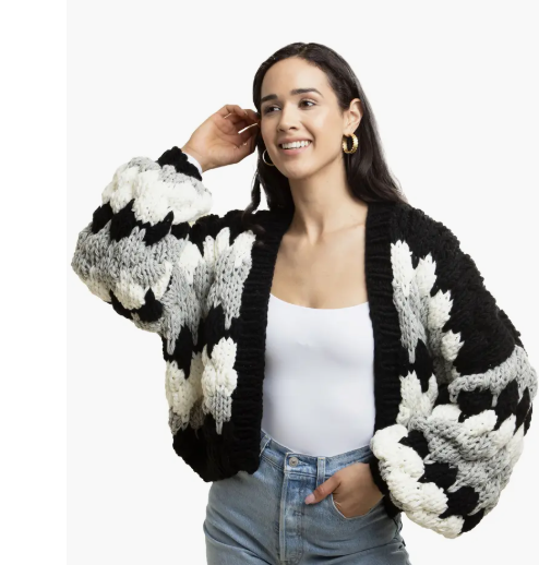 CAMILA CROPPED KNIT CARDIGAN