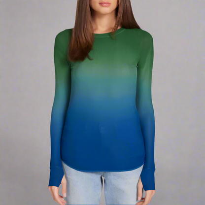 ALICK ALGAE -L/S FITTED TOP