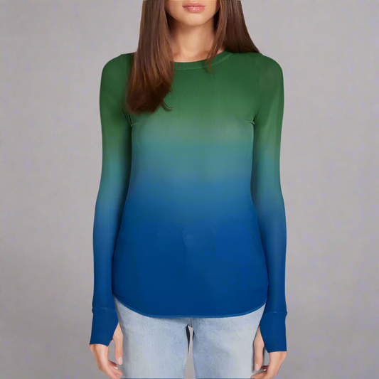 ALICK ALGAE -L/S FITTED TOP