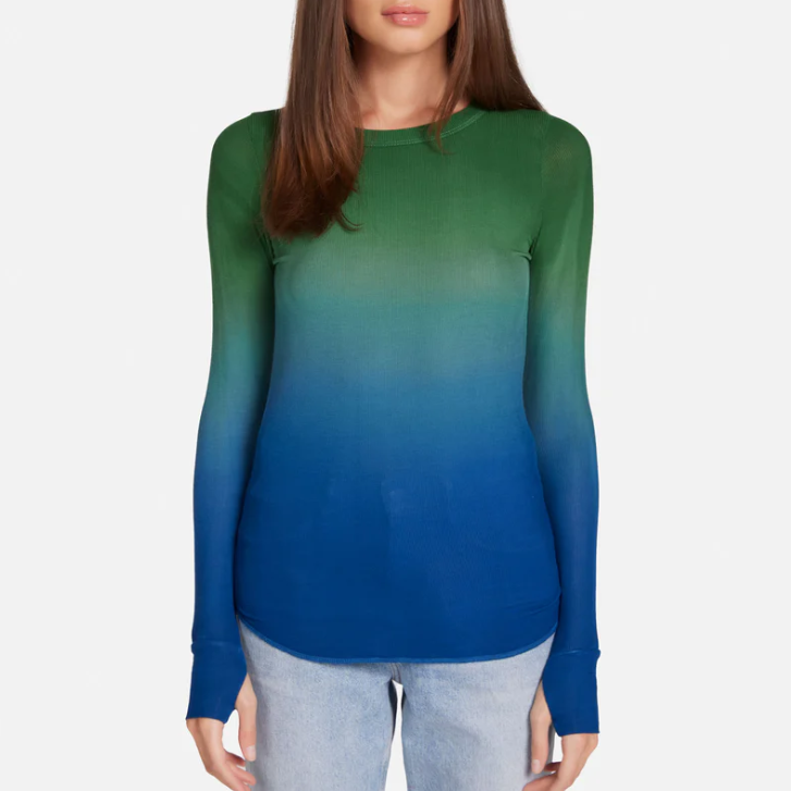 ALICK ALGAE -L/S FITTED TOP