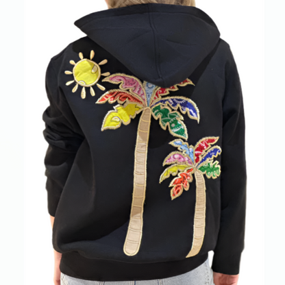 PALM ZIPPER SWEATER