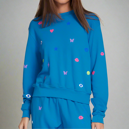 SPALDING NEON STUD ELEMENTS CREWNECK