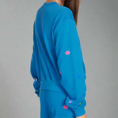 SPALDING NEON STUD ELEMENTS CREWNECK