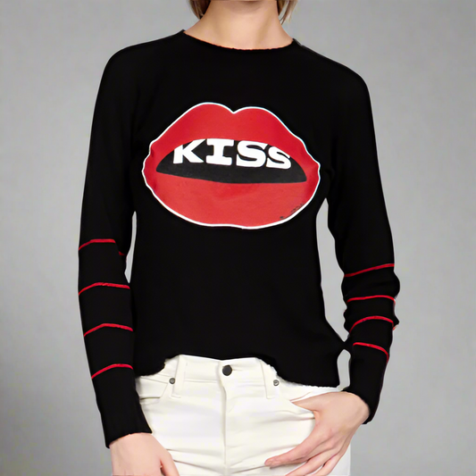 CASHMERE KISS LIP SWEATER